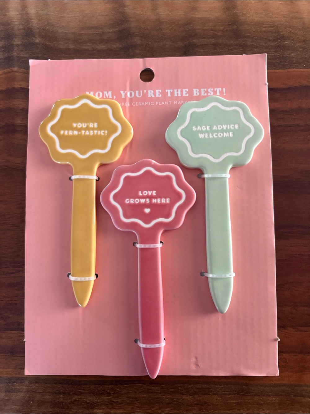 Decorative Plant Markers Set - Gift for Mom, NWT
